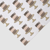 3 Laag Cake Moderne Elegante Bruiloftsdouche met R Tissuepapier (Detail)