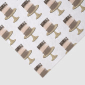 3 Laag Cake Moderne Elegante Bruiloftsdouche Rusti Tissuepapier (Detail)