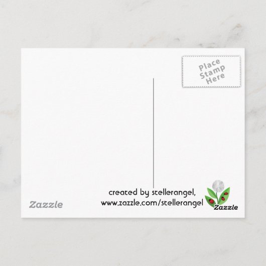 3 Ladybugs Briefkaart (Achterkant)