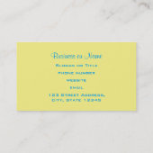 3 Ladybugs in Paarse roze en blauw Visitekaartje (Achterkant)