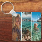 3 Lange Verticale Strip Boho Foto Sleutelhanger (Voorkant)