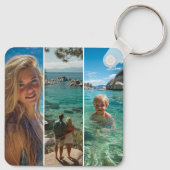 3 Lange Verticale Strip Boho Foto Sleutelhanger (Achterkant)