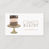 3 Layer Cake Modern Rustic Wedding Bakery Visitekaartje (Voorkant)