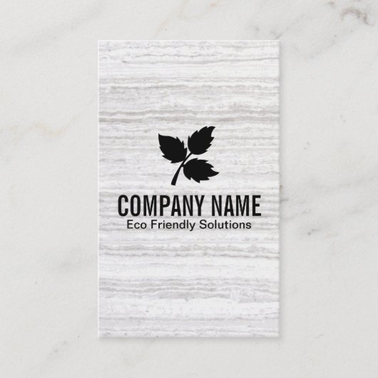 3 Leaf | Eco Friendly 2 / Textuur Visitekaartje (Voorkant)