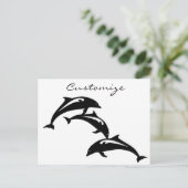 3 Leapingbruinvissen Thunder_Cove Briefkaart (Staand voorkant)