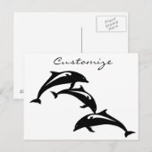 3 Leapingbruinvissen Thunder_Cove Briefkaart (Voorkant / Achterkant)