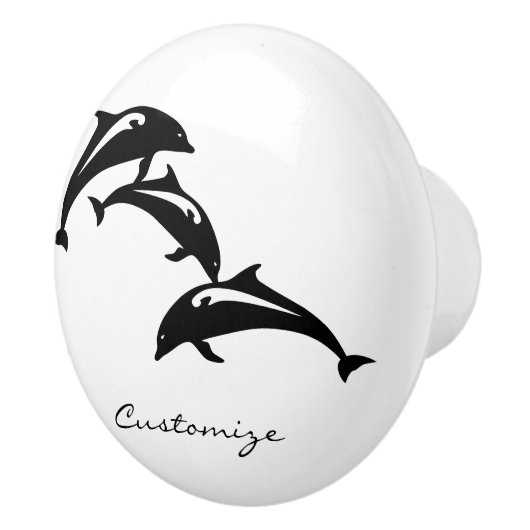 3 Leapingbruinvissen Thunder_Cove Keramische Knop (Rechts)