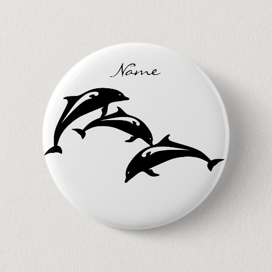 3 Leapingbruinvissen Thunder_Cove Ronde Button 5,7 Cm (Voorkant)