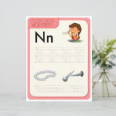 3 Learn To Spell Letter N Teacher Home Schooling (Staand voorkant)