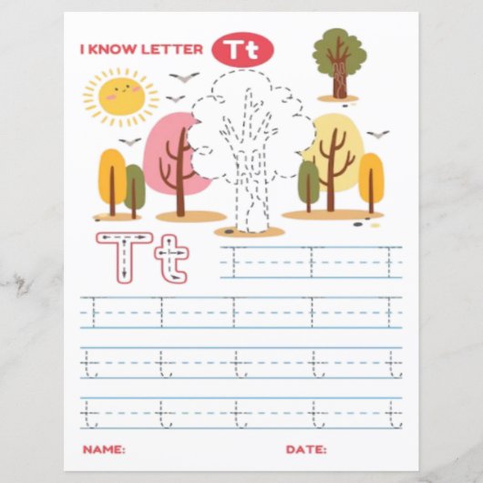 3 Learn To Spell Letter T Teacher Home Schooling (Voorkant)