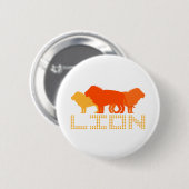 3 Leeuwen (Oranje) Ronde Button 5,7 Cm (Voorkant /achterkant)