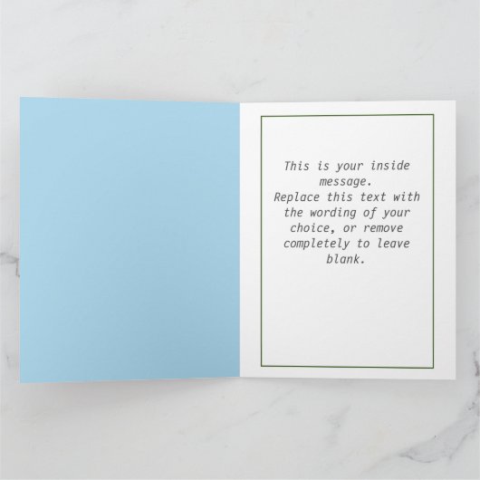 3 Letterbenaming Happy Birthday Rabbits Kaart (Binnen)