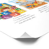 3 LETTERNAAM POSTER + geboortegegevens + foto (Hoek)