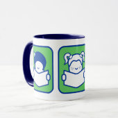 3 lezers mok (Voorkant links)