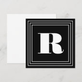 3 Lijst Monogram | Zwart-wit (Voorkant / Achterkant)