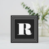 3 Lijst Monogram | Zwart-wit (Staand voorkant)