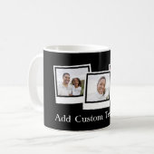 3 Lijsten Aangepaste kleur voor foto-retro-momento Koffiemok (Voorkant links)