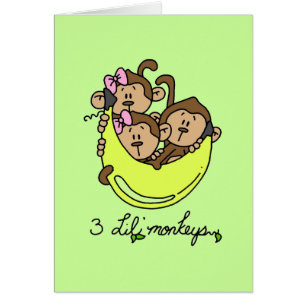 3 Li'l Monkeys Tshirts en Gifts