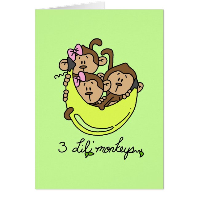 3 Li'l Monkeys Tshirts en Gifts (Voorkant)