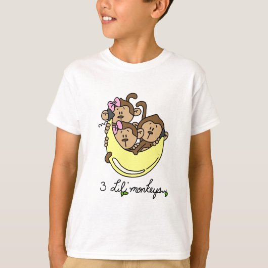 3 Li'l Monkeys Tshirts en Gifts (Voorkant)