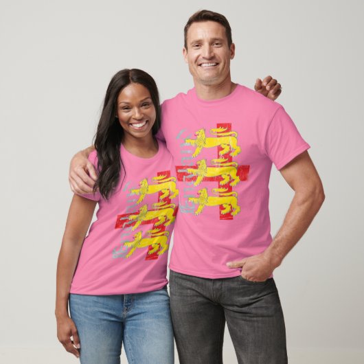 3-Lions en St. George's Cross () T-shirt (Unisex)