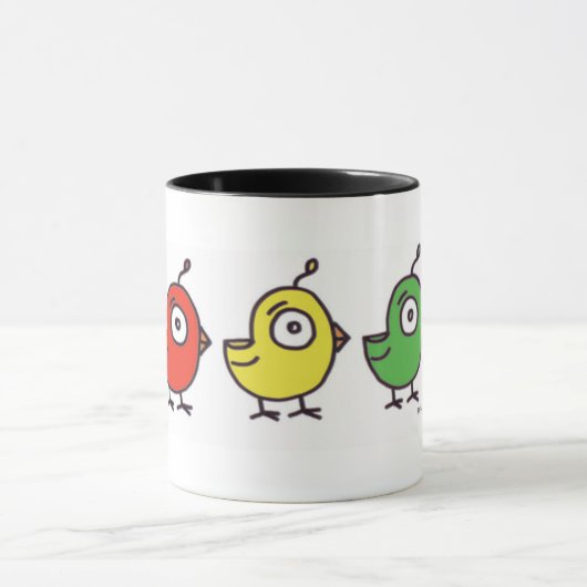 3 Little Birdies Coffee Cup Mok (Midden)
