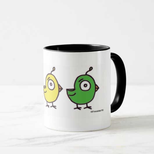 3 Little Birdies Coffee Cup Mok (Voorkant rechts)