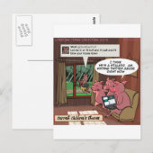 3 Little Social Media Savvy Pigs Briefkaart (Voorkant / Achterkant)