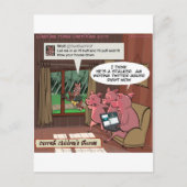 3 Little Social Media Savvy Pigs Briefkaart (Voorkant)