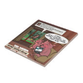 3 Little Social Media Savvy Pigs Tegeltje (Zijkant)