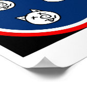 3 Little Tn Pigs Funny BBQ Poster (Hoek)