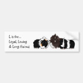 3 long haired piggies bumper sticker (Voorkant)