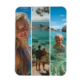 3 Long Vertical Strip Boho Photo Magneet (Verticaal)