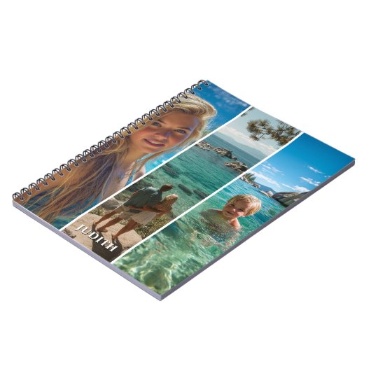 3 Long Vertical Strip Boho Photo Notitieboek (Linkerzijde)