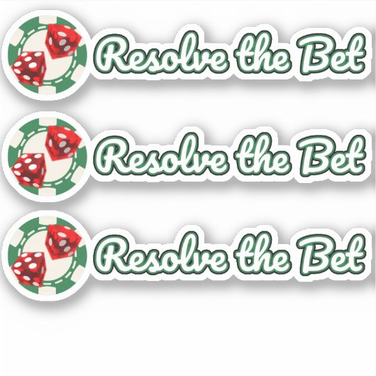 3 - Los de Bet op - de Douane Gesneden Vinyl Sticker (Voorkant)