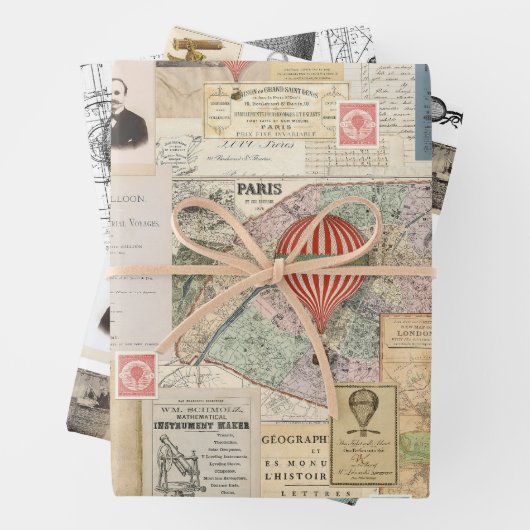 3 Luchtballon Ephemera vellen (In situ)