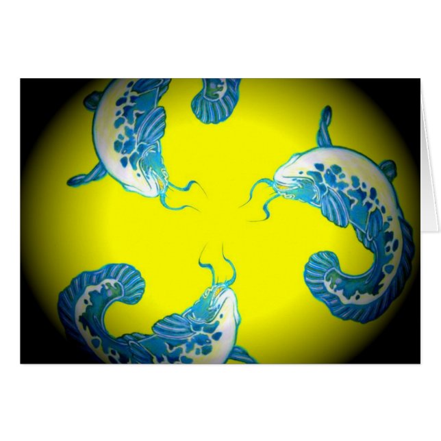 3 Lucky Blue Fish (Voorkant Horizontaal)