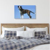 3 maanden oude BOXER Puppy Canvas Afdruk (Insitu (Slaapkamer))