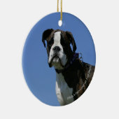 3 maanden oude BOXER Puppy Keramisch Ornament (Rechts)