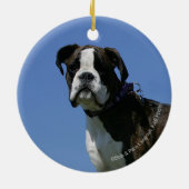 3 maanden oude BOXER Puppy Keramisch Ornament (Achterkant)