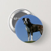 3 maanden oude BOXER Puppy Ronde Button 5,7 Cm (Voorkant /achterkant)