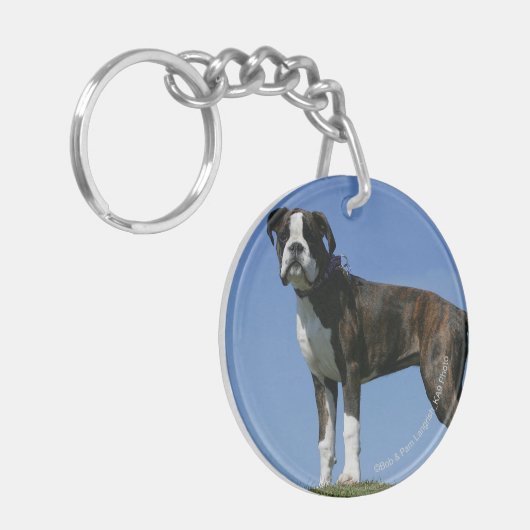 3 maanden oude BOXER Puppy Sleutelhanger (Voorkant Links)