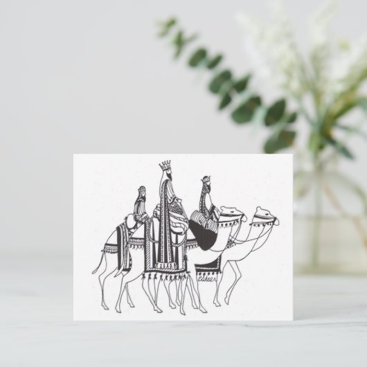 3 MANNEN BRIEFKAART (Staand voorkant)