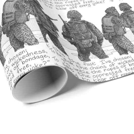 3 Marines Cadeaupapier (Rol Hoek)