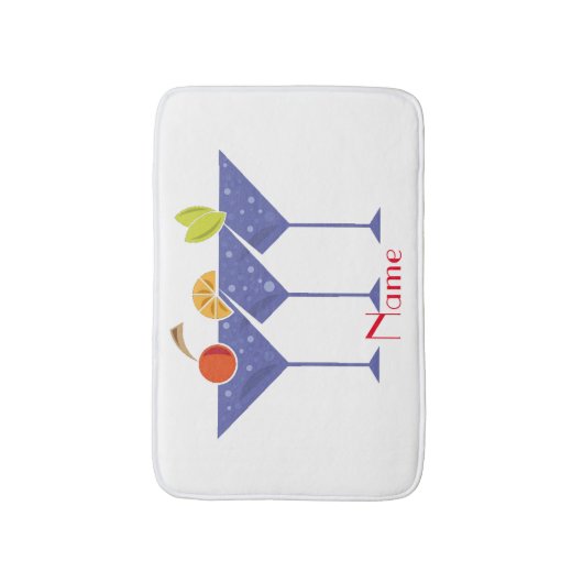 3 Martini Cocktails Thunder_Cove Badmat (Voorkant Verticaal)