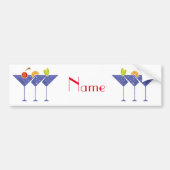 3 Martini Cocktails Thunder_Cove Bumpersticker (Voorkant)