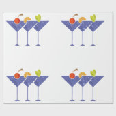 3 Martini Cocktails Thunder_Cove Cadeaupapier (Vlak)
