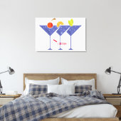 3 Martini Cocktails Thunder_Cove Canvas Afdruk (Insitu (Slaapkamer))