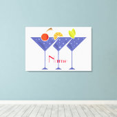 3 Martini Cocktails Thunder_Cove Canvas Afdruk (Insitu (Houten vloer))