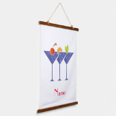 3 Martini Cocktails Thunder_Cove Hangend Wandkleed (Gebogen)